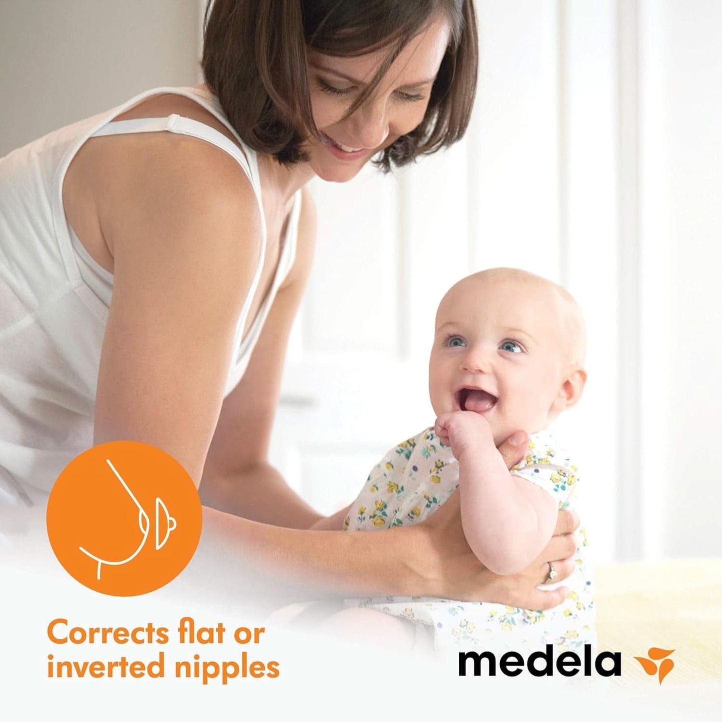 Brustwarzenformer von Medela – BPA-frei – Einheitsgröße. Lebensmittel- und Stillzubehör. Bebe Naty Shop