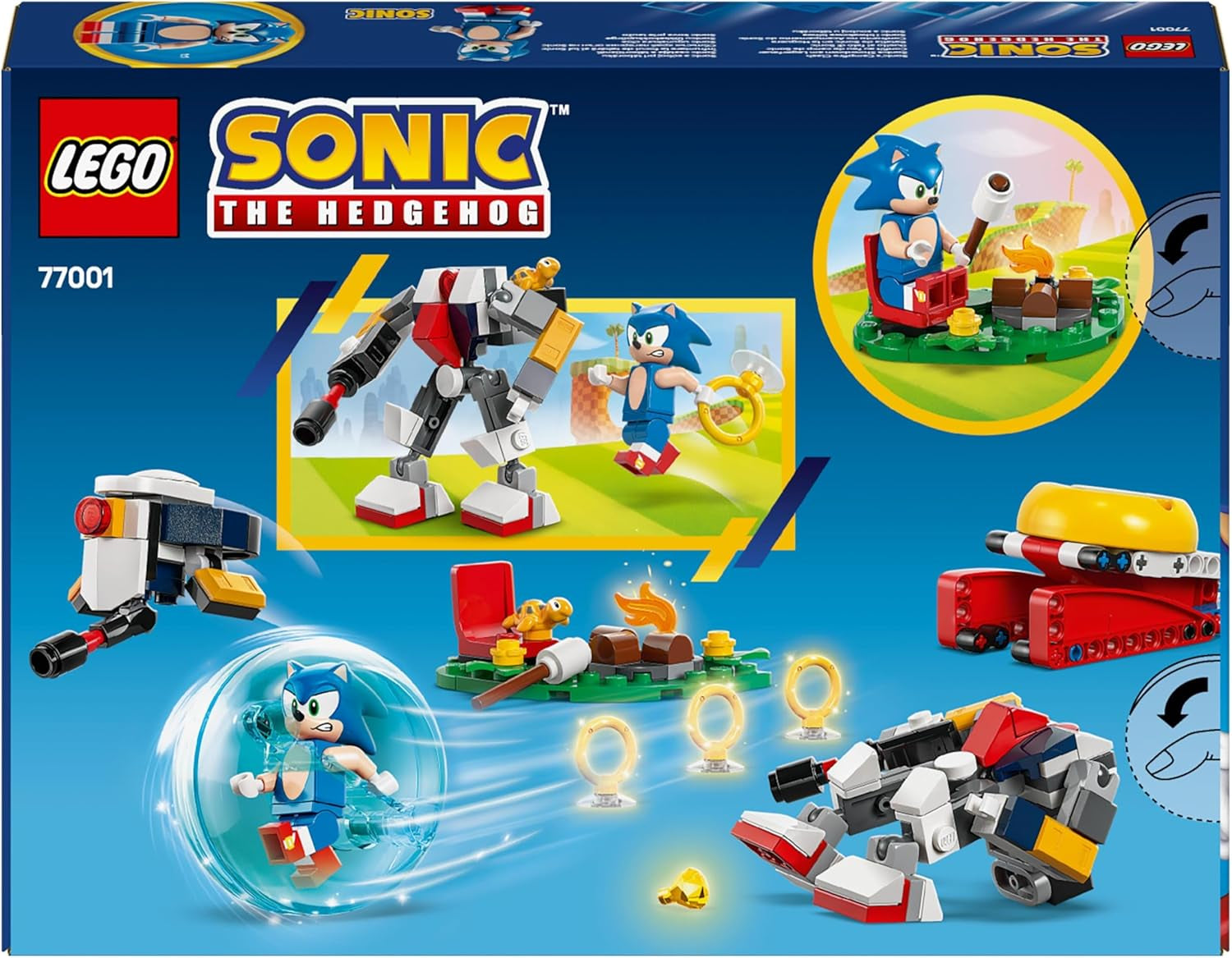 LEGO Sonic the Hedgehog Sonics Showdown At The Campfire Spielspielzeug für Kinder und Videospielfans Bauset für Jungen und Mädchen 7 Jahre altes Abenteuerset Sammlerstück 77001 Bausets Beuche den LEGO-Store
