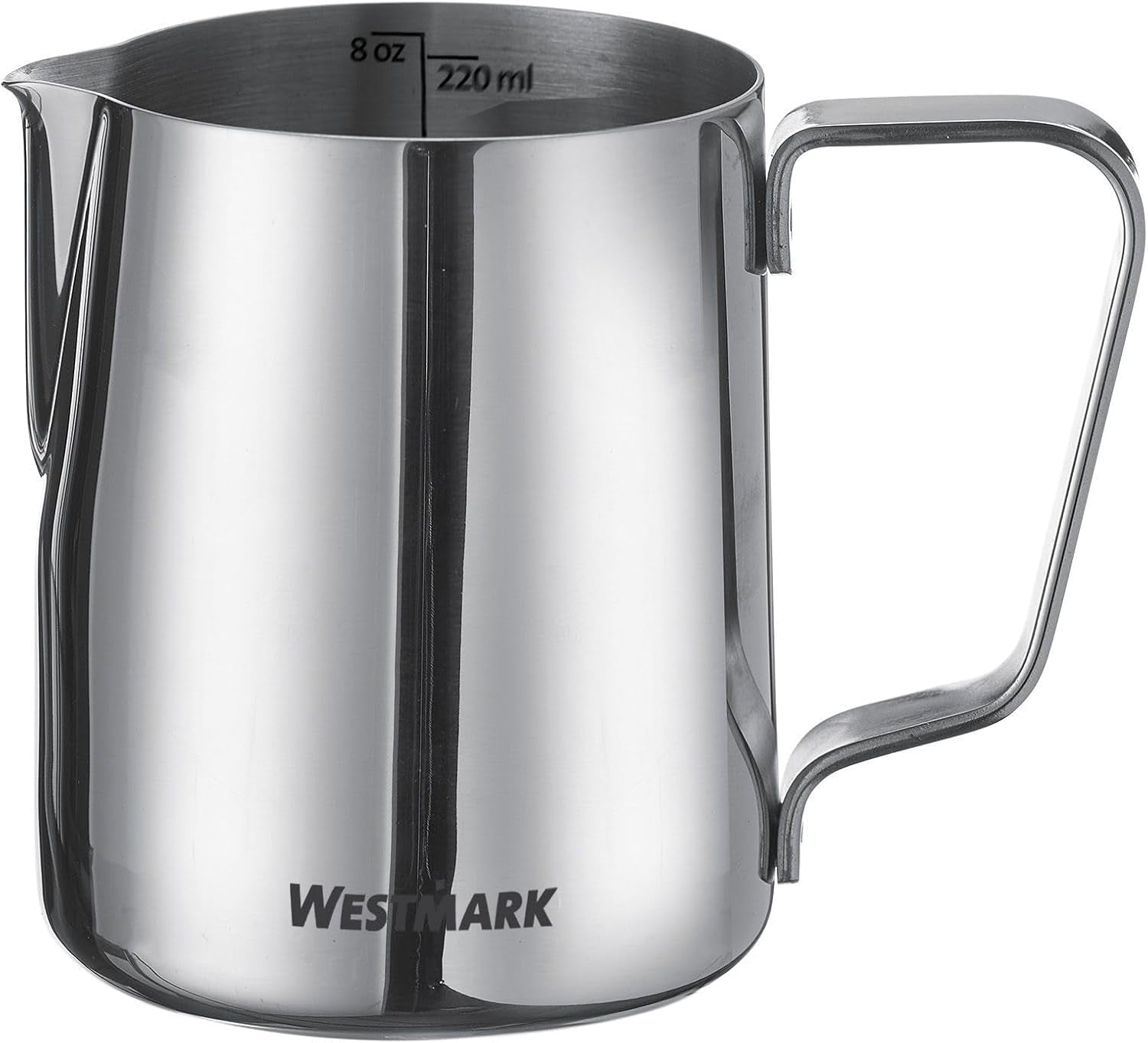 Westmark Brasilia Milchkaraffe 200 ml – ideal für Kaffeesahne, Milch, Honig und andere Kaffee- und Teezusätze, Barista-Zubehör – Edelstahl