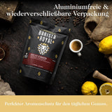 Probierset Espressobohnen 4 x 350g Espressobohnen | Entdeckungspaket/Probepaket | Robusta und Arabica | Ideal für Vollautomaten und Siebträger | KÖNIGLICHER BARISTA