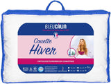 Bleu Calin Winterdecke für 1 Person, sehr warm, sehr flauschig – Mikrofaser – 140 x 200 cm. Steppdecken und Steppdecken Naty Shop