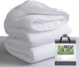 Tural – Steppdecke 150 x 220 cm mit Aloe Vera-Behandlung, Faserfüllung 300 g/m², weich, atmungsaktiv, Öko-Tex-zertifiziert (weiß, Bett 90 cm). Steppdecken und Steppdecken Naty Shop 220 x 220