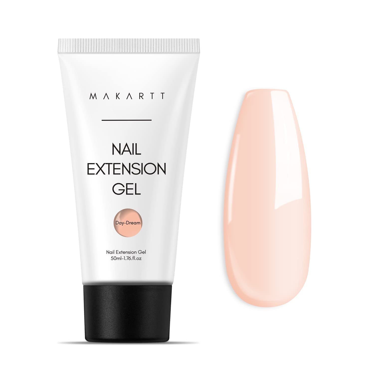 Makartt Poly Nail Extension Gel - 50 ML Extension Builder Acryl Poly Nägel Aufbaugel Extender Gel Für Gelnägel Für Nagelverlängerung, Nagelstärkung, Nail Art Dekoration (Transparent)