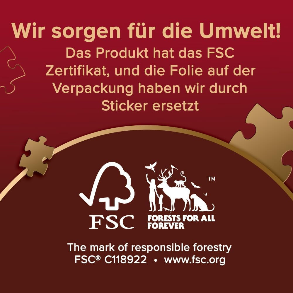 Trefl Premium plus Qualität – Puzzle Tea Time: Häuser Stoney Lane – 1000 Teile, Serie nostalgischer gemalter Bilder, Ideale Abstimmung der Teile, Für Erwachsene und Kinder ab 12 Jahren Puzzle Naty Shop