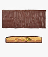 Milchschokolade und französisches Nougat, handgemacht (70 g) - Bio