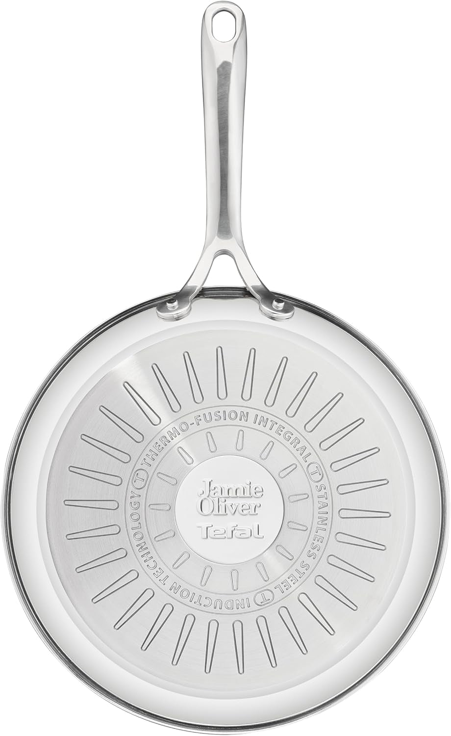 Jamie Oliver von Tefal Cook Smart Bratpfanne 28 cm, unbeschichteter Edelstahl, geeignet für Induktionstöpfe und Pfannen Naty Shop