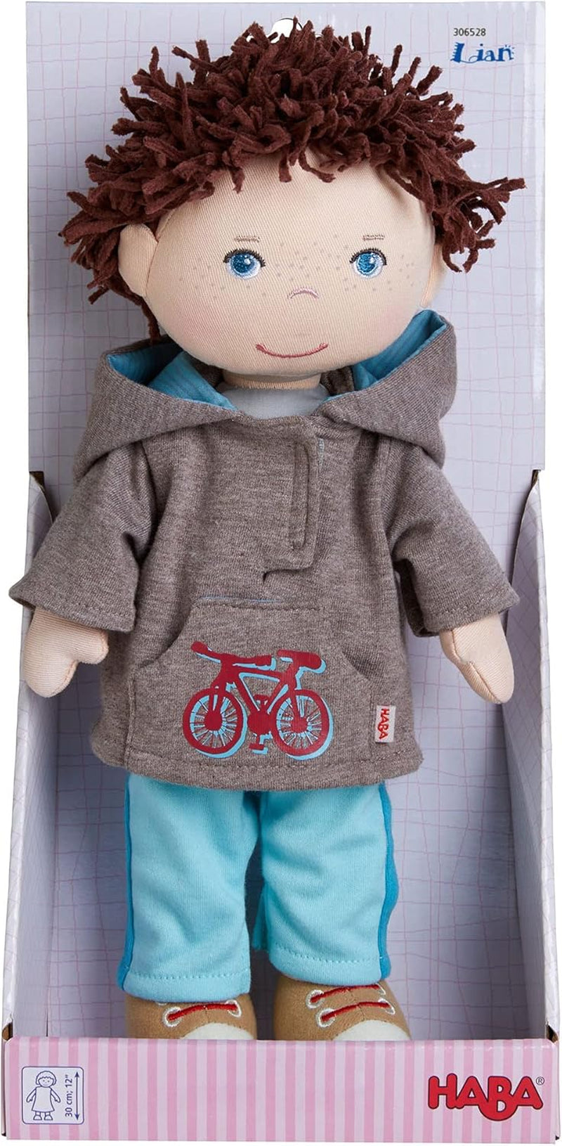 HABA 306528 – Lian Doll – Plüschpuppe für Kinder ab 18 Monaten zum Spielen und Kuscheln aus weichen Materialien – Größe: 30 cm Naty Shop Dolls