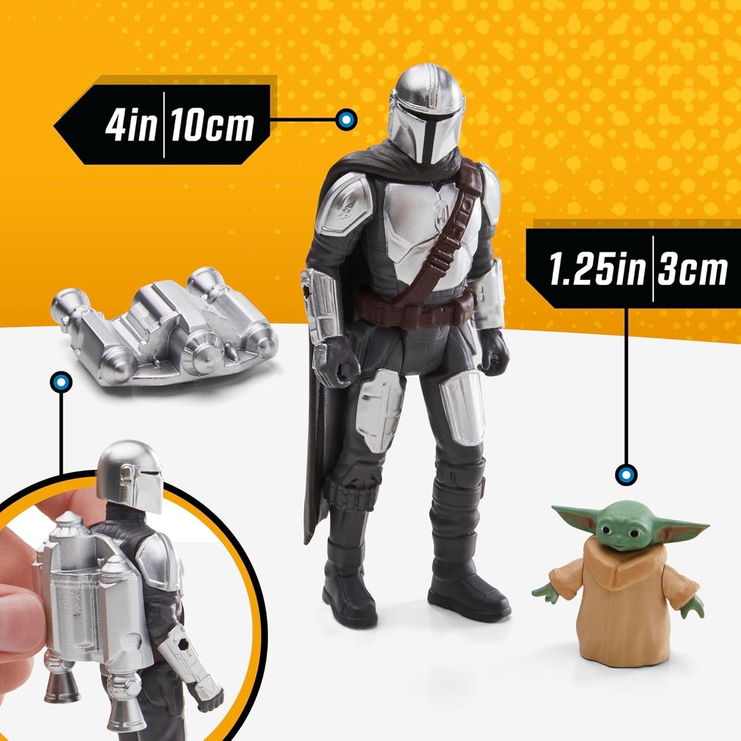 Star Wars Epic Hero Series N-1 Starfighter of the Mandalorian, große Actionfiguren und spannendes Zubehör für spannende Manöver, spannende Geschenk-Actionfiguren Naty Shop