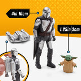 Star Wars Epic Hero Series N-1 Starfighter of the Mandalorian, große Actionfiguren und spannendes Zubehör für spannende Manöver, spannende Geschenk-Actionfiguren Naty Shop