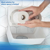 Scott® Essentialtm 8519 Toilettenpapier, 2-lagig, weiß, FSC-zertifiziertes Toilettenpapier aus recycelten Fasern, 64 Rollen x 350 Blatt (insgesamt 22.400 Blatt)