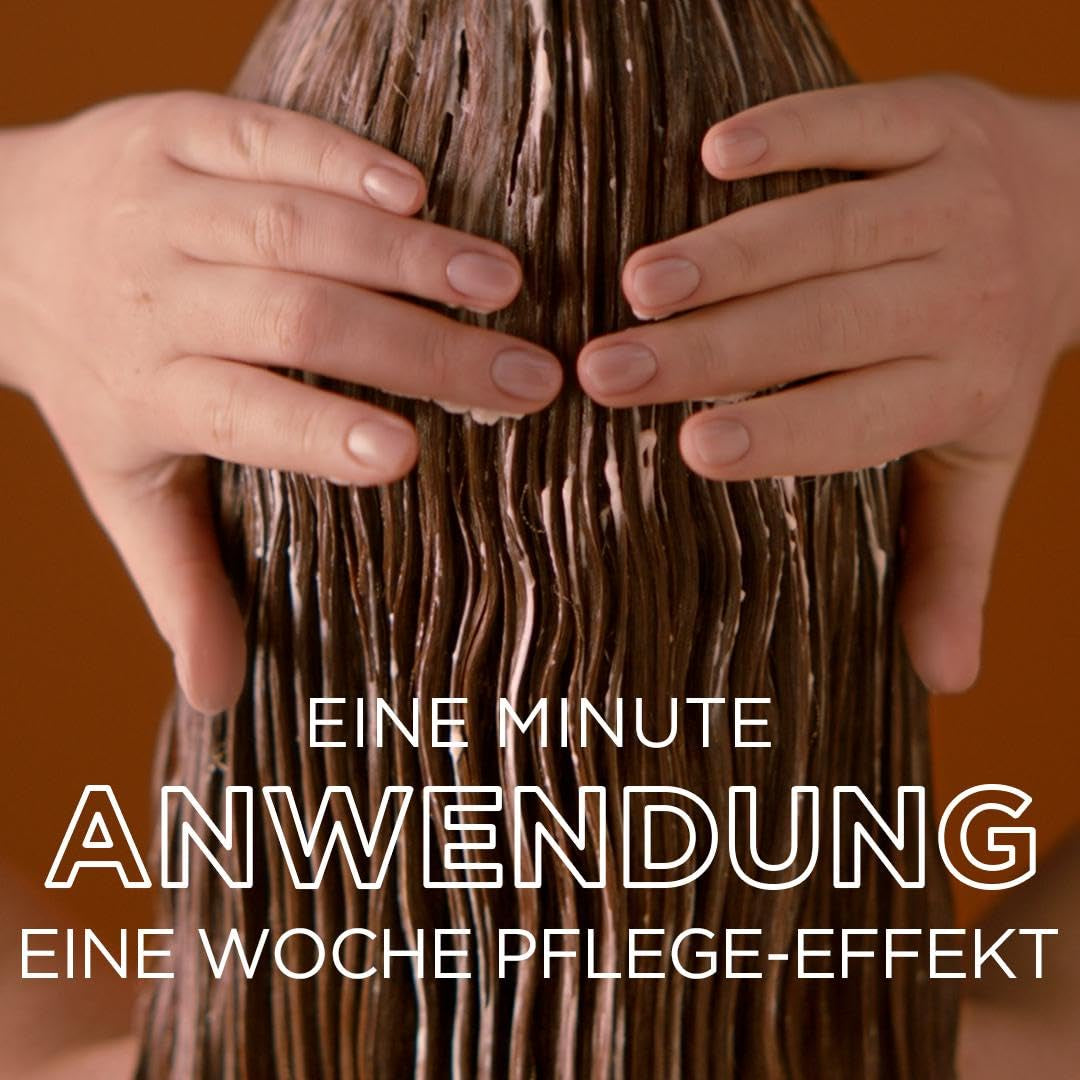 Garnier Olia Haarfarbe 6.0 Hellbraun + True Treasures Repair Treatment (340 ml) für geschädigtes Haar – Färben ohne Ammoniak, natürliche Öle, Abdeckung grauer Haare, Honig und Bienenwachs, weniger Bruch. Haarfärbemittel Naty Shop