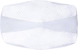 SAHEYER Orthopädisches Kissen Nackenstützkissen Kopfkissen Ergonomisches Nackenkissen Seitenschläferkissen 60 x 40 x 13/11 cm Memory-Schaum-Kissen für Seitenschläfer Rücken Bauch Orthopädische Nackenkissen Naty Shop Kissenbezug Weiß