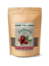 Biojoy getrocknete Bio-Preiselbeeren (1 kg), mit Apfelsirup gesüßte Preiselbeeren. Dehydrierte Produkte Naty Shop 500 g