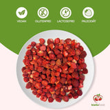 Biolla Food ganze getrocknete Erdbeeren, 0,5 kg, 100 % natürlich. Gesunde Snacks für Kinder. Ideal für Smoothies, Hafermüsli, Tee und Porridge. Lange Haltbarkeit. VEGANE, GLUTENFREI, ROHNAHRUNG Naty Shop Dehydrierte Produkte