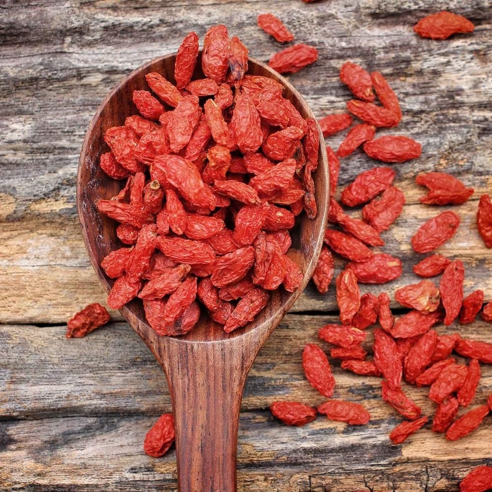 '- Natürliche Goji-Beeren (350 g) - Getrocknete dehydrierte Produkte von Naty Shop
