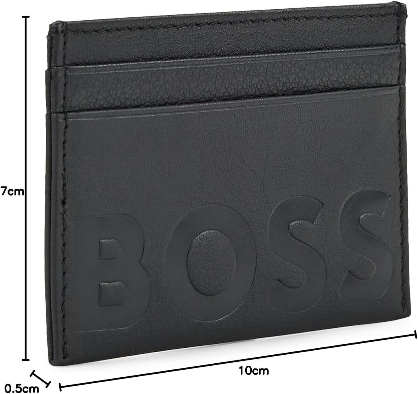 BOSS Hugo Herren Big Bb_s Kartenhalter, Black1, ONESI EU Herren Geldbörse Naty Shop