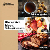 Bremer Gewürzhandel Ingwer, Trockenfruchtstücke gewürzt, aromatisch, würzig, ungeschwefelt, 1kg Dehydrierte Produkte Naty Shop