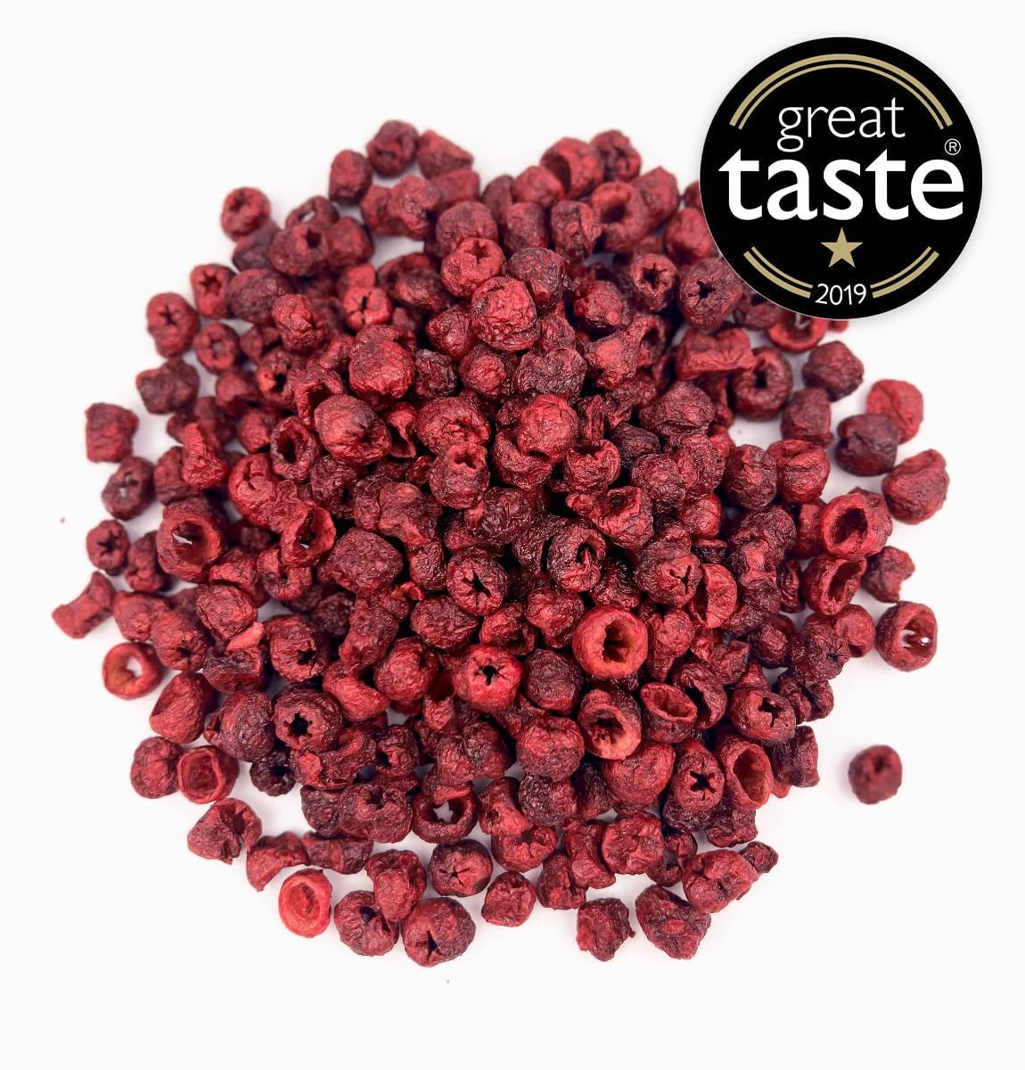 BRIX Gefriergetrocknete Bitterkirschen | Natürliche getrocknete Kirschen 105g | Great Taste Award Trockenfrüchte, getrocknete Bitterkirschen | GVO-freie, glutenfreie, vegane Vitamine sind konservierte dehydrierte Produkte von Naty Shop