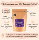 BRIX Getrocknete schwarze Johannisbeeren | Getrocknete schwarze Johannisbeeren 105 g | Great Taste Award, getrocknete schwarze Johannisbeeren | GVO-frei, glutenfrei, vegan, ohne Vitamine. Naty Shop dehydrierte Produkte