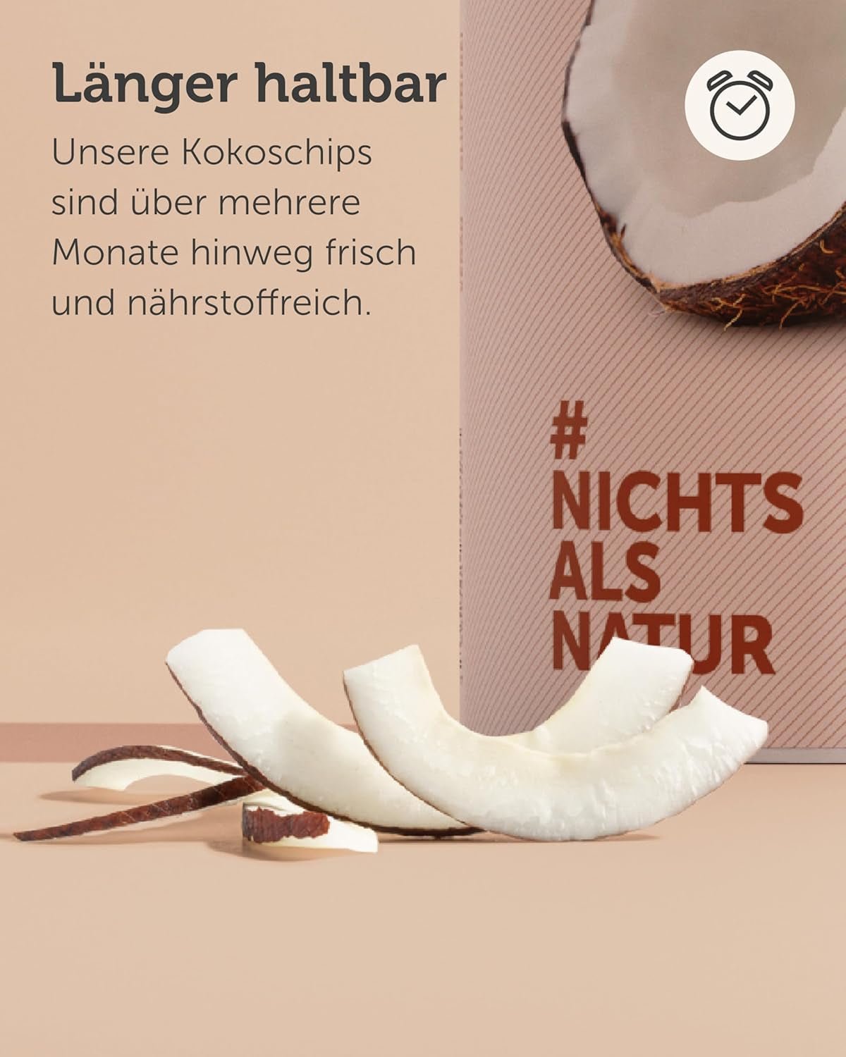 BUAH® getrocknete Kokosnusschips | Bio-Kokoschips, Snack, Müsli & Back-Kokoschips | Idealer Ersatz für Süßigkeiten | Vegan und ohne Zuckerzusatz | 400g dehydrierte Produkte von Naty Shop