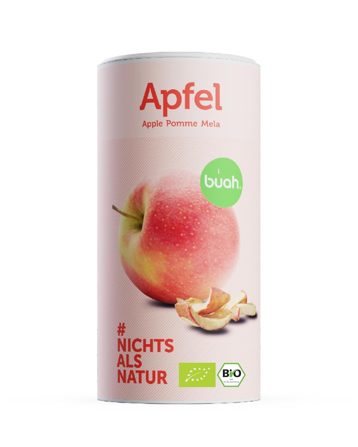 BUAH® Bio gefriergetrocknete Äpfel | Gefriergetrocknete Bio-Äpfel ohne Zuckerzusatz | 100 % gefriergetrocknete Früchte (vegan, glutenfrei, laktosefrei) | Idealer Snack (110 g) Naty Shop dehydrierte Produkte 110 g