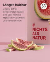 BUAH® Gefriergetrocknete Feigen | Feigenchips Als Snack, für Müsli und Desserts | Idealer Ersatz für Süßigkeiten | Vegan und ohne Zuckerzusatz | 220g dehydrierte Produkte von Naty Shop