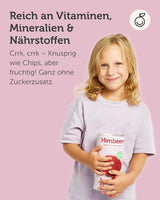 BUAH® Bio gefriergetrocknete Himbeere | Himbeerchips als Snack, für Müsli und Desserts | idealer Ersatz für Süßigkeiten | vegan und ohne Zuckerzusatz | 120g dehydrierte Produkte von Naty Shop
