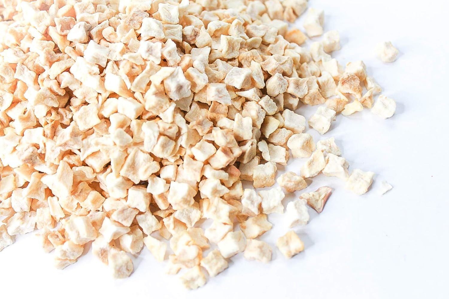 Gefriergetrocknete Apfelstücke 100g - Gefriergetrocknete Früchte - Gefriergetrocknete Trockenfrüchte - Getrocknete Äpfel - Perfekt zum Backen, Dekorieren von Kuchen, Snacks, Müsli und Desserts. Dehydrierte Produkte Naty Shop