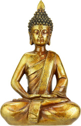 Buddha Figur meditieren sitzend Statue Figuren Skulptur Büste Statue Ornament Buddha Figur Feng Shui Deko Garten Terrasse Balkon Deko Buddha Statue Wohnaccessoire Buddha Skulptur Gartenfigur Statuetten und Skulpturen Naty Shop Aur Asesarea