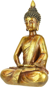 Buddha Figur meditieren sitzend Statue Figuren Skulptur Büste Statue Ornament Buddha Figur Feng Shui Deko Garten Terrasse Balkon Deko Buddha Statue Wohnaccessoire Buddha Skulptur Gartenfigur Statuetten und Skulpturen Naty Shop