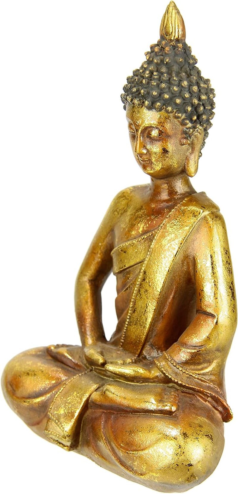 Buddha Figur meditieren sitzend Statue Figuren Skulptur Büste Statue Ornament Buddha Figur Feng Shui Deko Garten Terrasse Balkon Deko Buddha Statue Wohnaccessoire Buddha Skulptur Gartenfigur Statuetten und Skulpturen Naty Shop