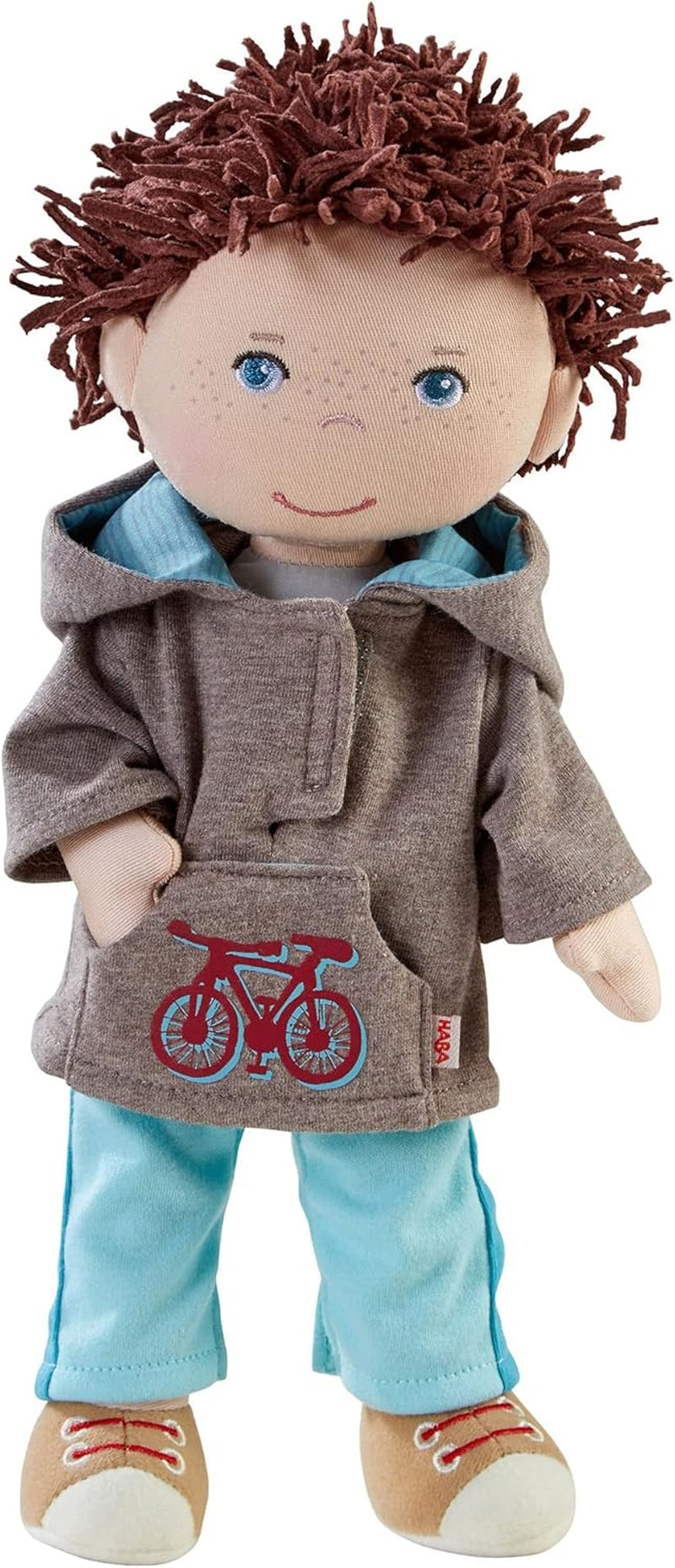 HABA Lian Puppe – Weiche Stoffpuppe 30 cm, ideal für Babys und Kleinkinder, waschbar und leicht an- und auszuziehen, ab 18 Monaten – 1302109001