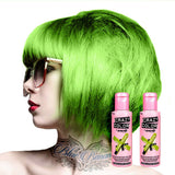 GO TOXIC UV semipermanente Haarfärbecreme 100 ml (1 Packung) Naty Shop Grüne Haarfarbe 50 ml (2 Packung)