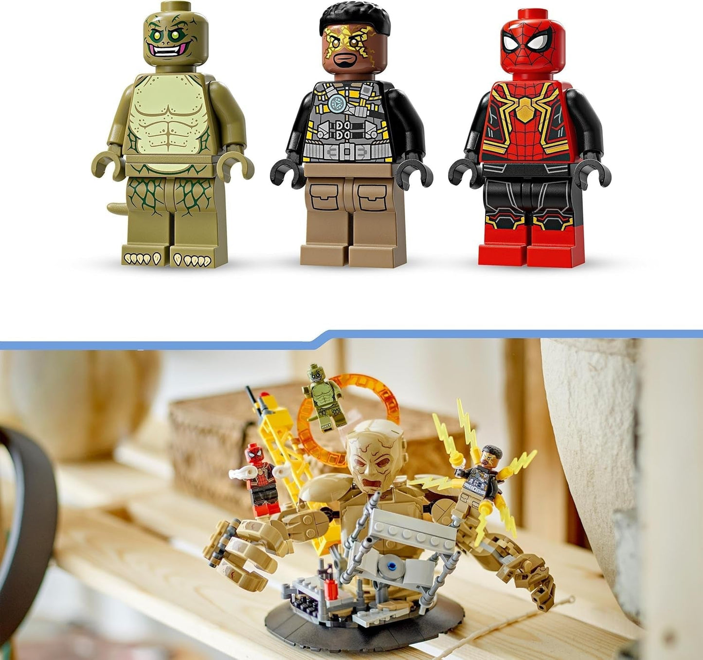 LEGO Marvel Spider-Man Vs. Sandman: Showdown Superhelden-Spielzeug mit Figuren einschließlich Eidechse und Elektro-Rollenspiel-Bauspielzeug, Geschenk für Action-begeisterte Jungen und Mädchen 76280 Bausets Besuchen Sie den LEGO-Store