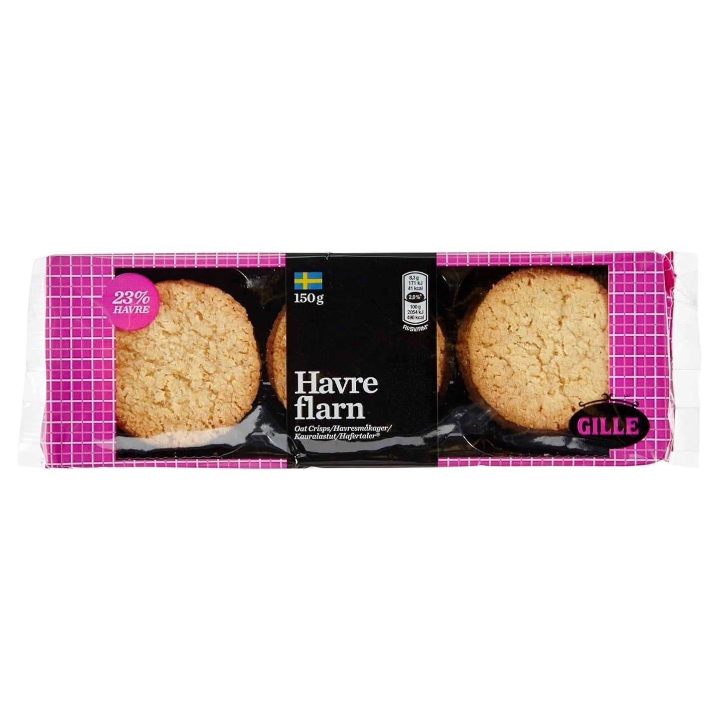Gille Schwedische Hafercracker, 150 g (1 Packung)