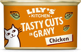 Lily's Kitchen Natürliches Nassfutter für ausgewachsene Katzen, in Dosen, leckere Stücke in Hühnersoße, getreidefreie Rezeptur (24 Schalen x 85 g)