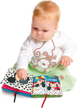 Clementoni 17721 Disney Baby – Stoffbuch, vielseitiges Baby-Reisespielzeug, knisterndes und quietschendes Bilderbuch für Neugeborene ab 0 Monaten. Babyspielzeug Naty Shop