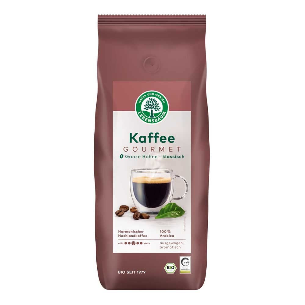 Lebensbaum - Gourmetkaffee, Classic, Ganze Bohne - 1000 g - 4er Pack