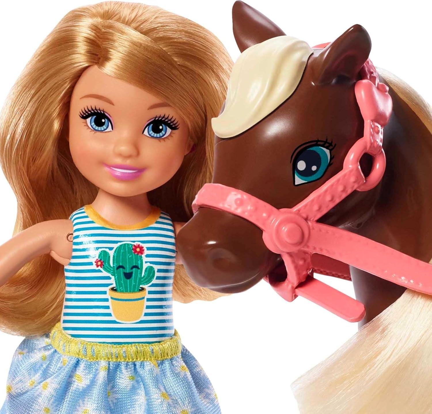 Barbie GHV78 – Club Chelsea Spielset mit Puppe und Pferd, ca. 15 cm große Blondine mit Kleidung und Accessoires, Spielzeuggeschenk für 3–7 Jahre alte Kinder