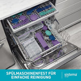 Bento Box TO GO Lunchbox-System mit Fächern | 1,25 L Lunchbox mit Joghurt-/Obstbehälter | für Kinder und Erwachsene l | BPA-freies Minty Teal [21685-8T], mintgrüne Frischhaltedosen von Naty Shop