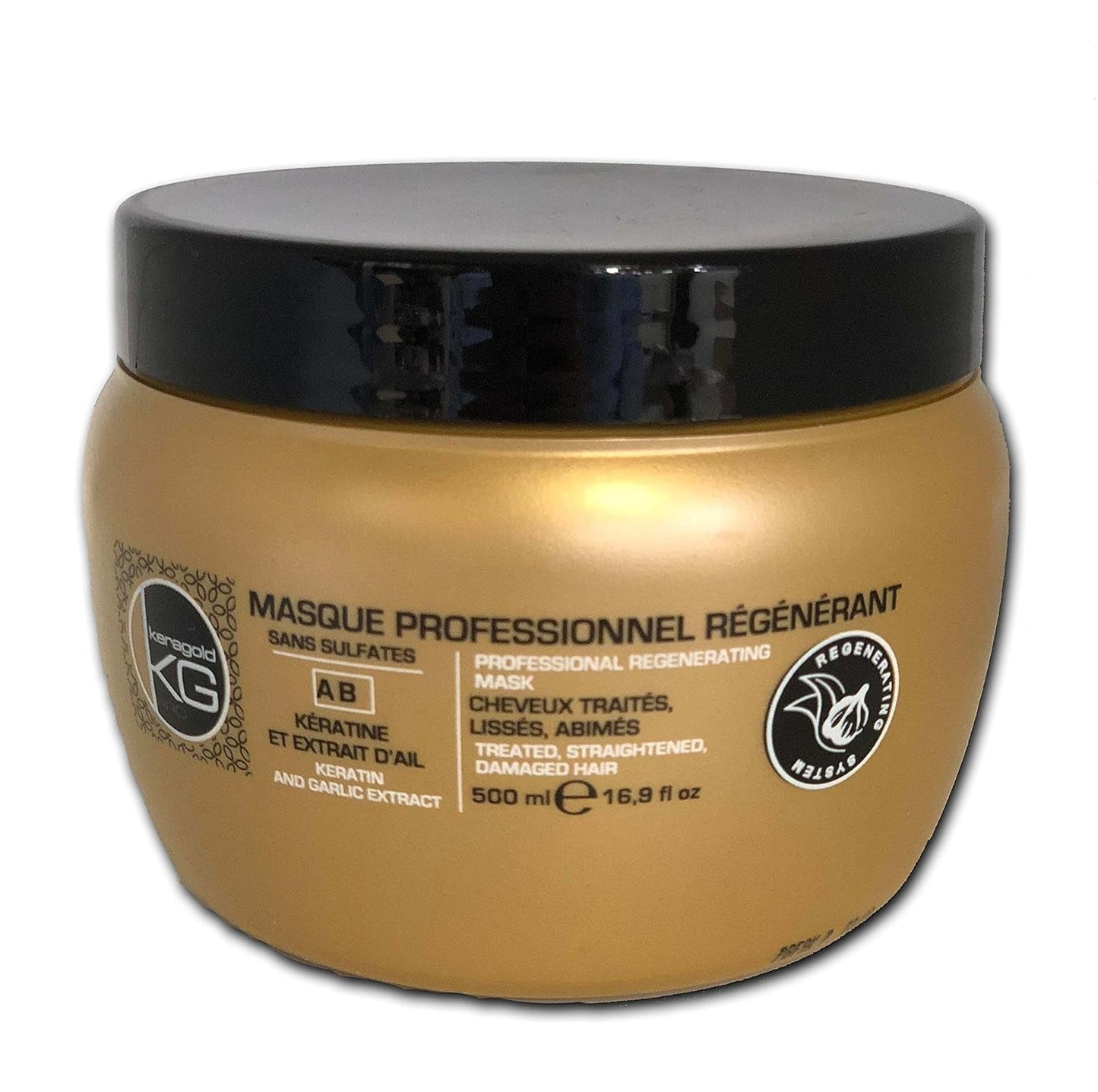 Pro Sulfatfreie Maske mit Keratin/Knoblauchextrakt 500 ml Naty Shop Haarmaske Standardtitel