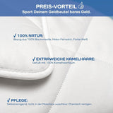 Exklusive Steppdecke, Kamelhaar, weiß, 200 x 200 cm Steppdecken und Steppdecken Naty Shop
