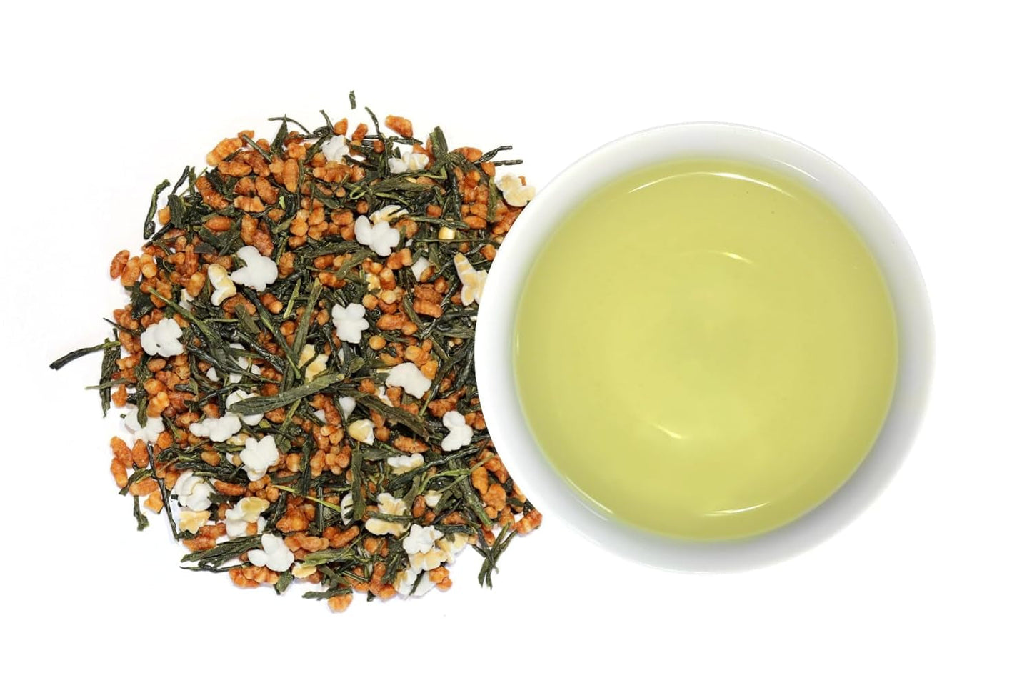 Genmaicha japanischer Grüntee mit geröstetem Reis, 50 % Kagoshima Sencha, hochwertiger loser Grüntee, traditionelle Mischung, ohne Zusatz von Aromen, 100 g | Wondertea Japanischer Grüntee Genmaicha