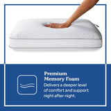 Sealy Essentials Memory Foam-Kissen Standard Weiß 2-teilig Naty Shop Standard-Kissen