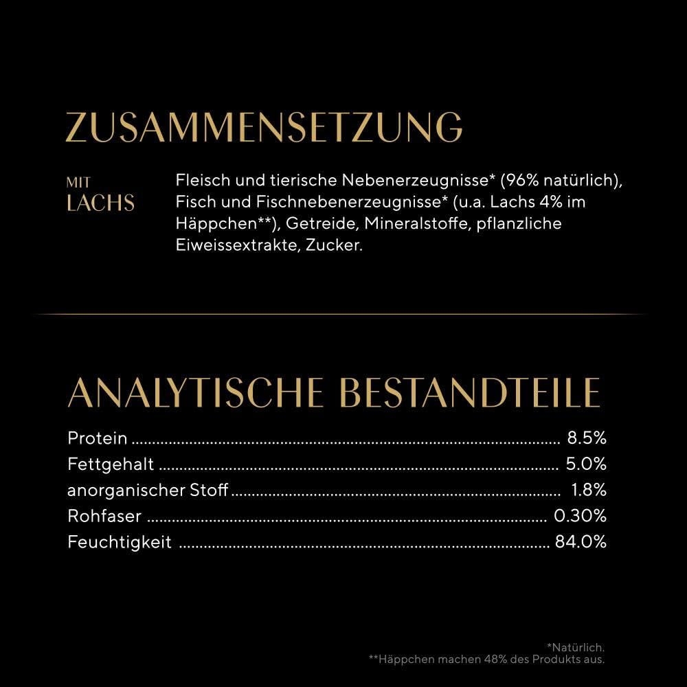 Sheba Nassfutter für Katzen, Delikatesse in Lachsgelee, 2 x 11 x 85 g