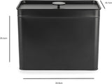 Salter BW12614EU7 Kuro-Aufbewahrungsbox-Set – 4 Küchenbehälter, Brot/Tee/Kaffee/Zucker, quadratische Organizer-Boxen, leicht zu reinigen, hält Lebensmittel frisch, schwarze Lebensmittel-Aufbewahrungsboxen, Naty Shop