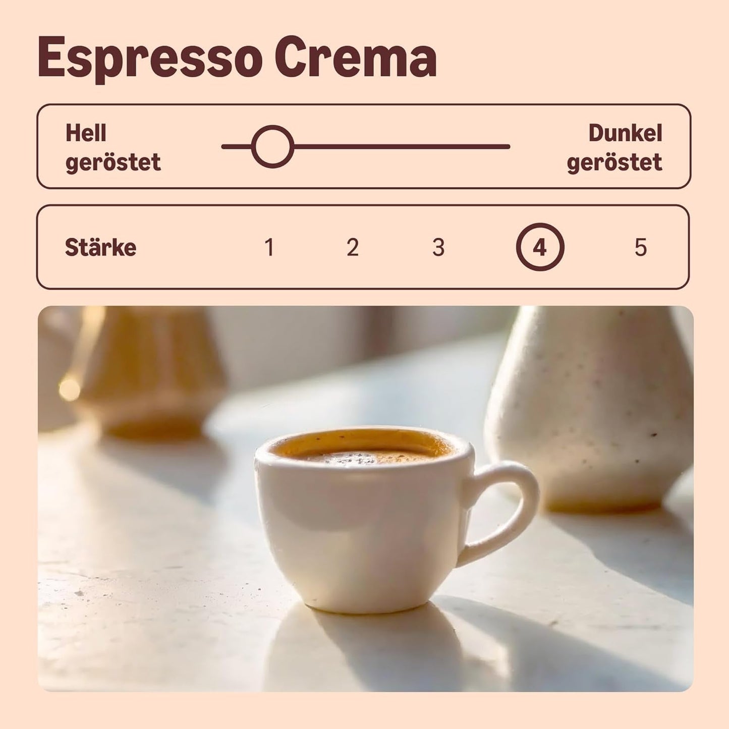 von Amazon Espresso Crema Röstkaffee Ganze Bohnen, 1 kg (2 Packungen à 500 g), Rainforest Alliance-Zertifizierung
