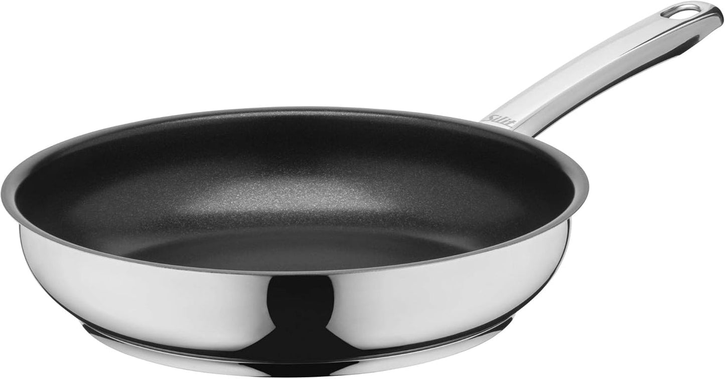 Induktionspfanne Silit Calabria, Edelstahlgriff, ofenfeste Töpfe und Pfannen Naty Shop Pfanne 24 cm