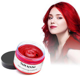 Temporäre Haarfarbe, 4,23 Unzen Farbwachs für Männer und Frauen, waschbare natürliche Farbpomade, sofortige Haarfarbe für Party, Cosplay, Halloween (rot) Naty Shop Haarfarbe rot 120 g (1 Packung)