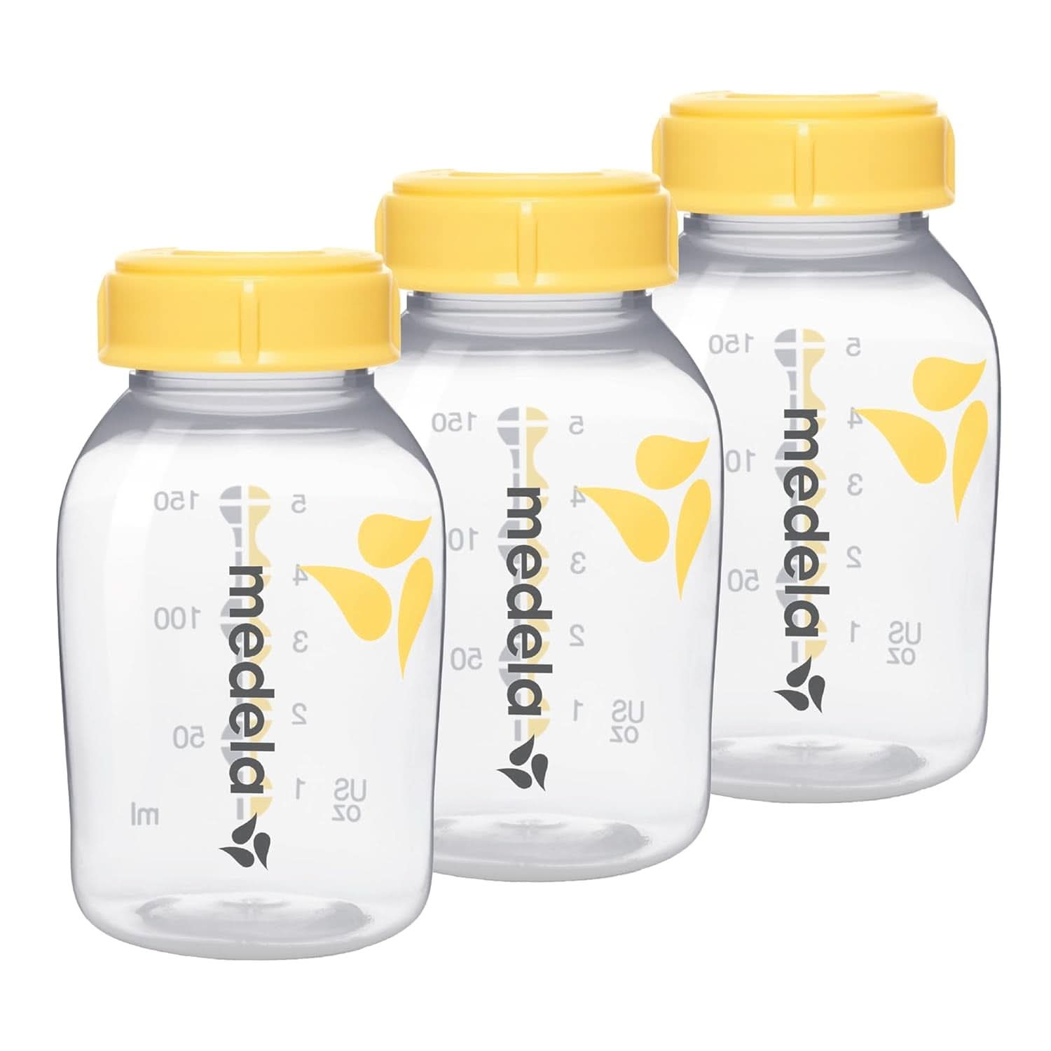 Medela Flaschen Zur Austellungen Von Muttermilch | Bpa-frei | Packung À 3 × 150 ml Babynahrung und Stillzubehör Naty Shop Flaschenset (3X 150 ml)